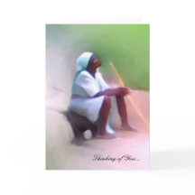 Gruß-Karten-Schablone - haitianische schwarze Frau
