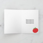 Gruß-Karten-Schablonen-lässiger speisender Karte (Innenseite)