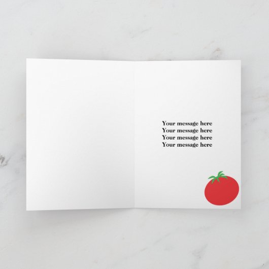 Gruß-Karten-Schablonen-lässiger speisender Karte (Innenseite)