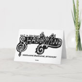 Gruß-Karten Snowy Owl~Winter Karte (Rückseite)