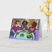 Gruß-Karten, zwischen verschiedenen Rassen, Karte (Gelbe Blume)