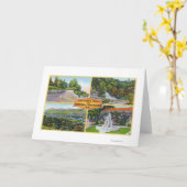 Gruß mit von den landschaftlichen Ansichten Karte (Gelbe Blume)