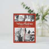 Gruß Multi Foto Weihnachten Weihnachtskarte (Stehend Vorderseite)