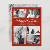 Gruß Multi Foto Weihnachten Weihnachtskarte (Vorne/Hinten)