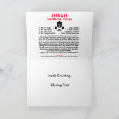 Gruß, Note Card - JACKASS, The Martini Karte (Innenseite)