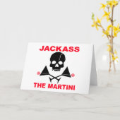 Gruß, Note Card - JACKASS, The Martini Karte (Gelbe Blume)