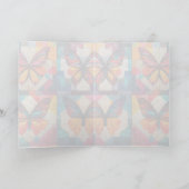 Gruß-/Notenkarte für Butterfly-Quilfmuster Karte (Innenseite)
