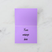 Gruß oder Miss You Card ~ Lila Fantasiekosmos Karte (Innenseite)