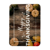 Gruß Thanksgiving mit Kürbissen Magnet (Vertikal)