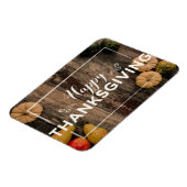 Gruß Thanksgiving mit Kürbissen Magnet (Linke Seite)