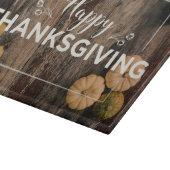 Gruß Thanksgiving mit Kürbissen Schneidebrett (Ecke)