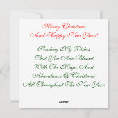 Gruß und Mitteilungskarten (Rückseite)