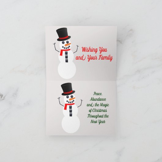 Gruß und Mitteilungskarten (Innenseite)