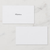 Gruß-Visitenkarte Visitenkarte (Vorne/Hinten)