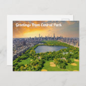 Gruß vom Central Park Postcard Postkarte (Vorne/Hinten)