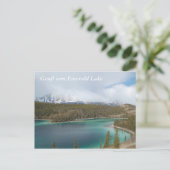 Gruß vom Emerald Lake Postkarte (Stehend Vorderseite)