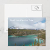 Gruß vom Emerald Lake Postkarte (Vorne/Hinten)