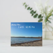 Gruß vom Genfer See Wisconsin Postcard Postkarte (Stehend Vorderseite)