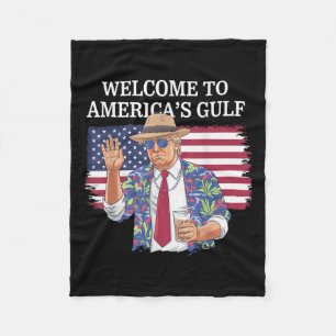 Gruß vom Golf Beach of America Patriotic Fleecedecke