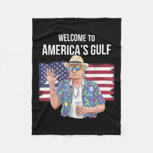 Gruß vom Golf Beach of America Patriotic Fleecedecke