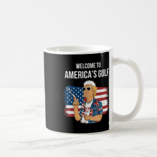 Gruß vom Golf Beach of America Patriotic Kaffeetasse
