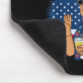 Gruß vom Golf Beach of America Patriotic Mousepad (Ecke)