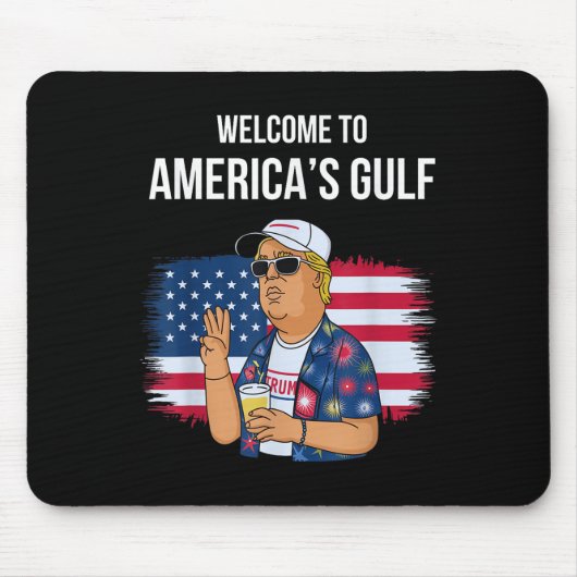 Gruß vom Golf Beach of America Patriotic Mousepad (Vorne)