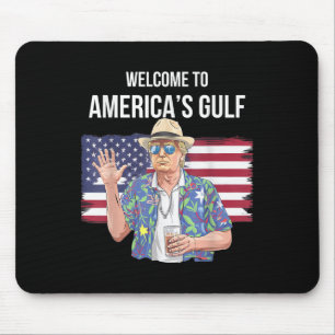 Gruß vom Golf Beach of America Patriotic Mousepad
