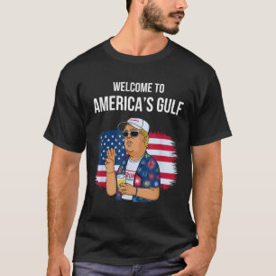 Gruß vom Golf Beach of America Patriotic T-Shirt