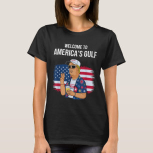 Gruß vom Golf Beach of America Patriotic T-Shirt