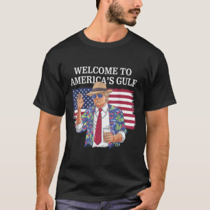Gruß vom Golf Beach of America Patriotic T-Shirt