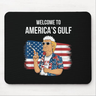 Gruß vom Golfstrand von Amerika Patriotisch  Mousepad