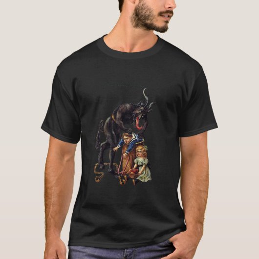 Gruss vom Greetings von Krampus Long Sleeve T Shi T-Shirt (Vorderseite)