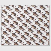 Gruss vom (Grüße von) Krampus Geschenkpapier (Flach)