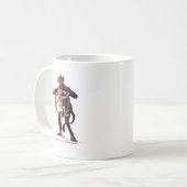 Gruss vom (Grüße von) Krampus Kaffeetasse (Vorderseite Links)