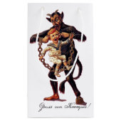 Gruss vom (Grüße von) Krampus Kleine Geschenktüte (Rückseite)