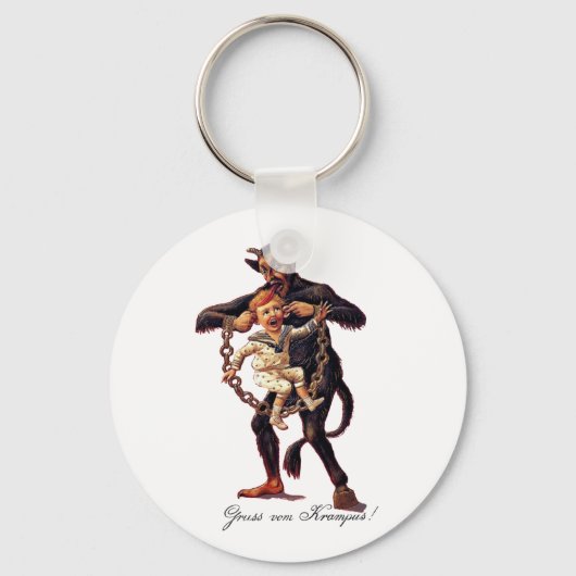 Gruss vom (Grüße von) Krampus Schlüsselanhänger (Vorderseite)