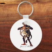 Gruss vom (Grüße von) Krampus Schlüsselanhänger (Vorderseite)