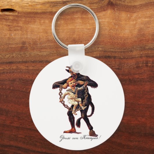 Gruss vom (Grüße von) Krampus Schlüsselanhänger (Vorderseite)