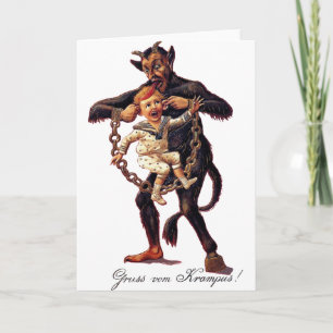 Gruss vom Krampus Feiertagskarte