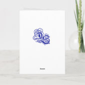 Gruss vom Krampus Feiertagskarte (Rückseite)