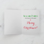 Gruss vom Krampus Feiertagskarte (Innenseite)