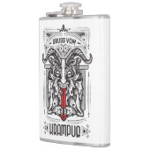 Gruss vom Krampus Flasche Flachmann (Links)