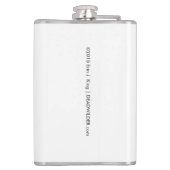 Gruss vom Krampus Flasche Flachmann (Rückseite)