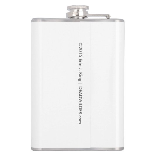 Gruss vom Krampus Flasche Flachmann (Rückseite)