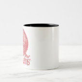 Gruss vom krampus fröhliche Weihnachten t demon xm Zweifarbige Tasse (Mittel)