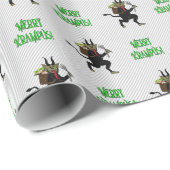 Gruss vom Krampus fröhliches Krampus Packpapier 2 (Rolleneckpunkt)