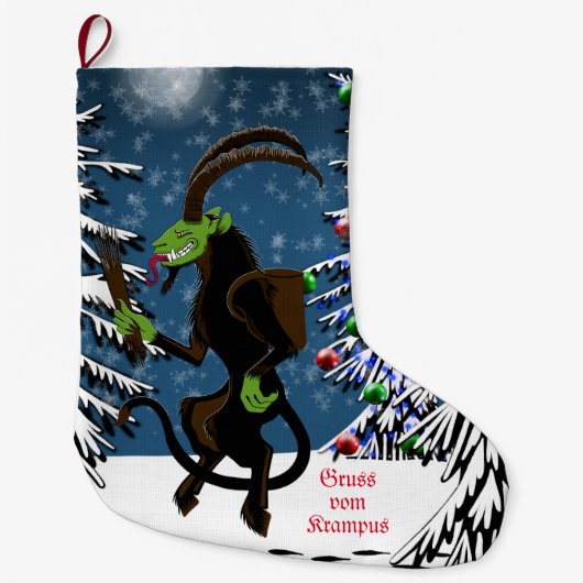 Gruss vom Krampus Großer Weihnachtsstrumpf (Vorderseite)