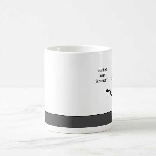 Gruss vom Krampus (Grüße von Krampus) Tasse (Mittel)