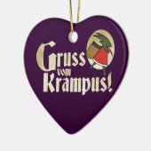 Gruss Vom Krampus Keramik Ornament (Links)